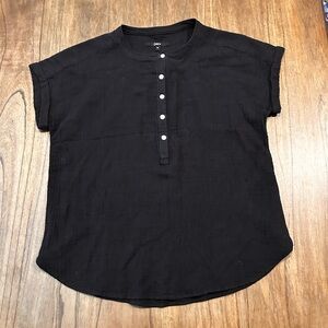 Quince Organic Cotton Gauze Roll Sleeve Women’s Shirt